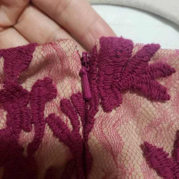 Adrianna Papell Purple Sheath Midi Dress Square Neck..SIZE:2 - Picture 12 of 13